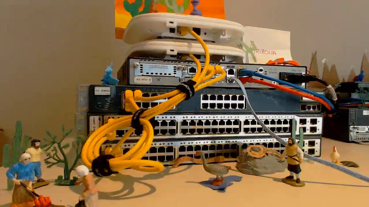 Physical CCNA lab setup